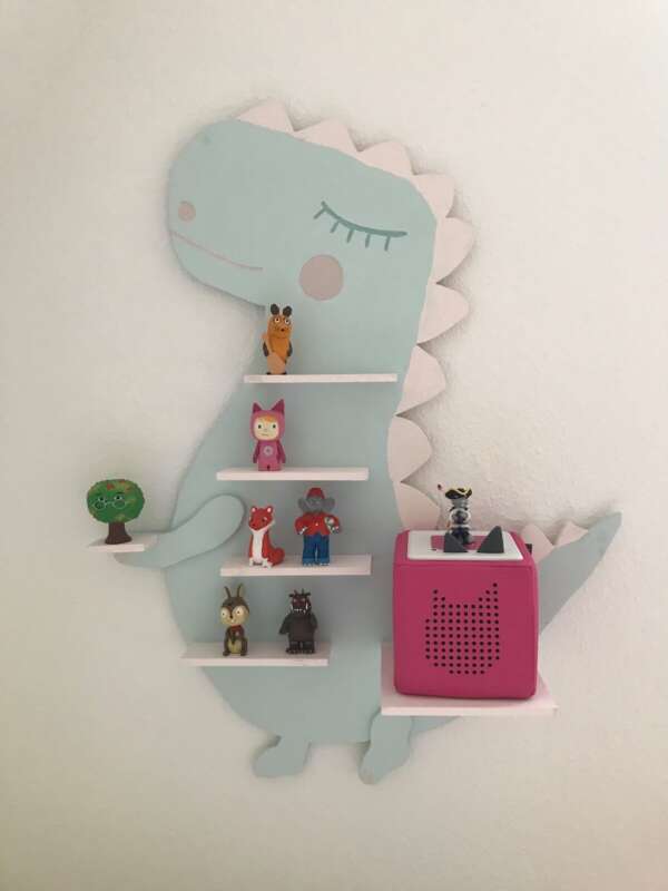 ชั้นวางของไม้เล็ก – มีที่แขวนถ้วย