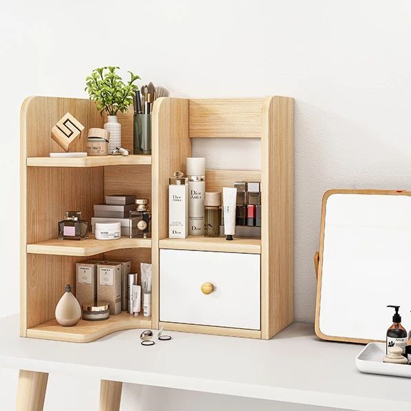 ชั้นไม้ทรงโค้ง 3 ช่อง – สำหรับโชว์ขวดน้ำหอม