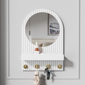 ชั้นไม้สำหรับห้องน้ำ – ติดผนังหรือวางได้