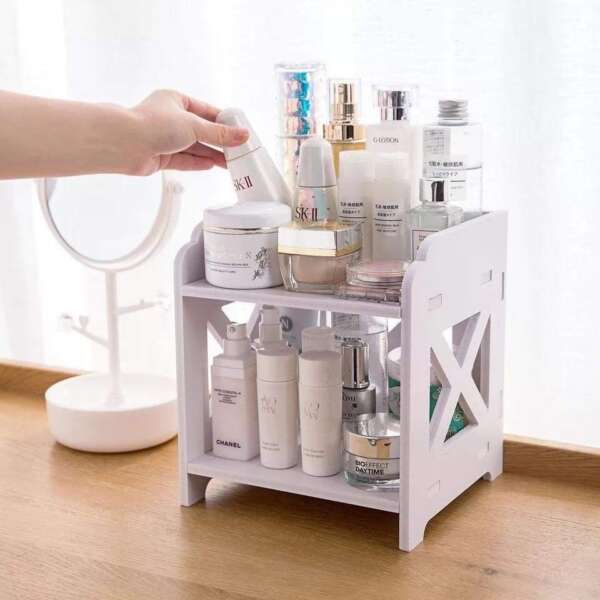 ตู้จัดเครื่องสำอางไม้